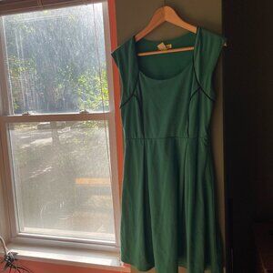 Large Turquoise Retro Mini Dress